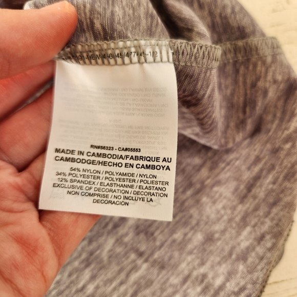 Nike Heather Gray Strappy Back Tank Top NWT Size XL - Picture 7 of 9